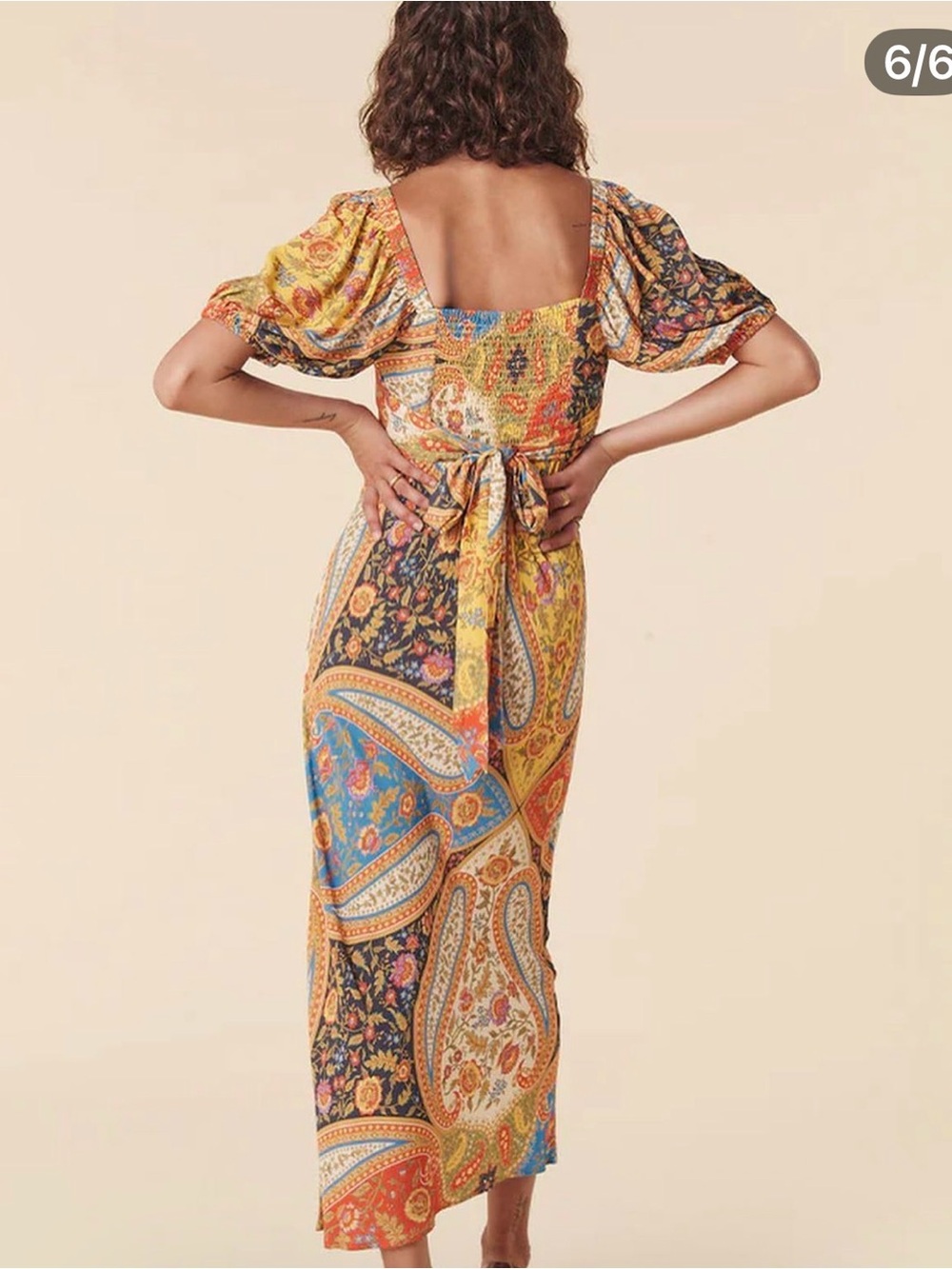 Belladonna Spell & The Gypsy Bohemian Paisley Midi Dress XL - Picture 5 of 11